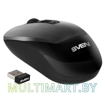 Мышь SVEN RX-380W (серый металлик) картинка 3